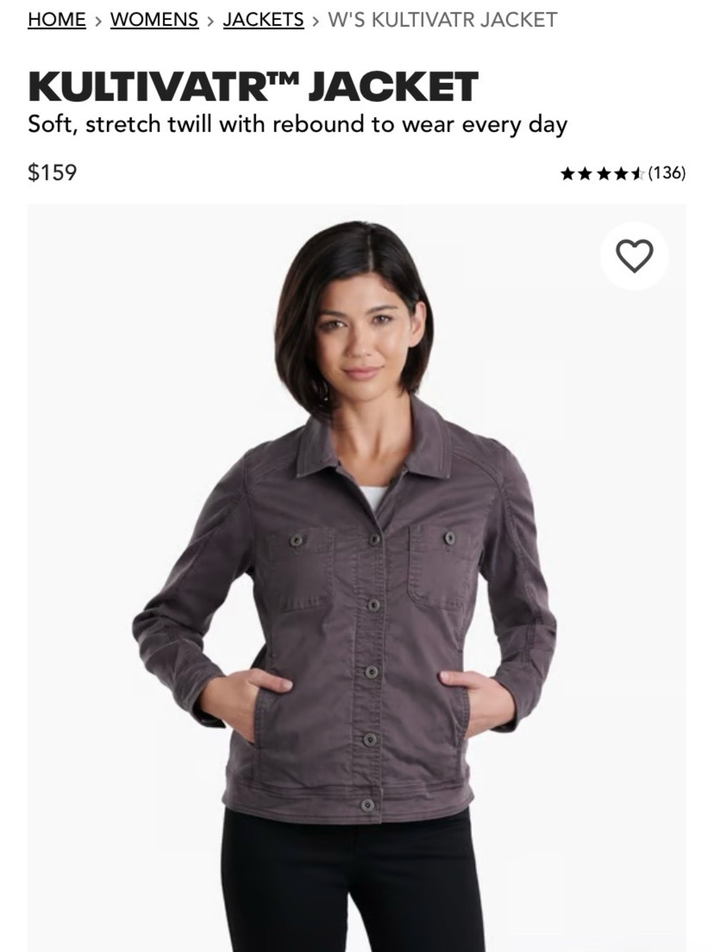 Kuhl Women's Kultivatr Jacket in Charcoal